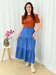 Saia Jeans 3 marias