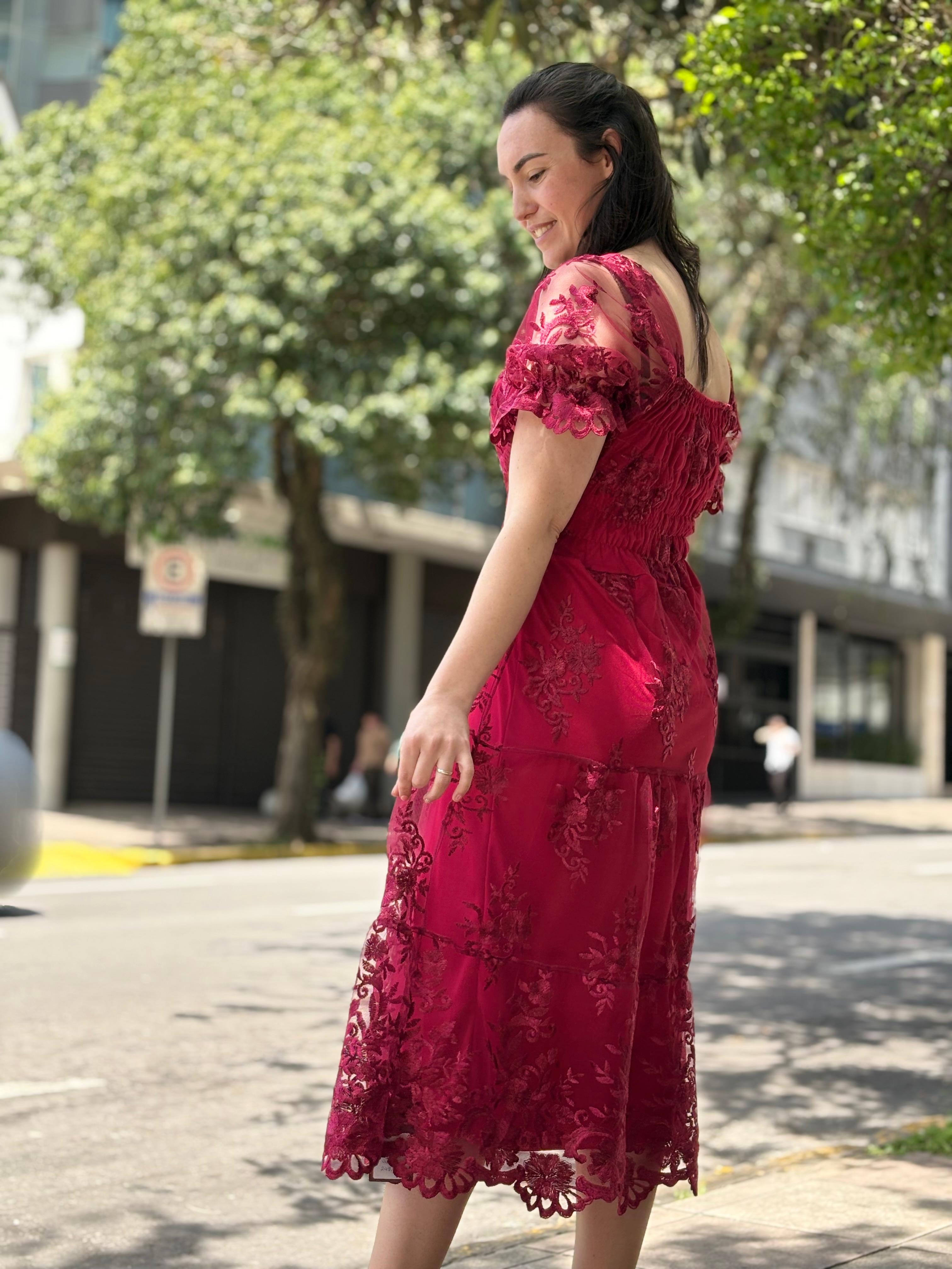 Vestido Bordado