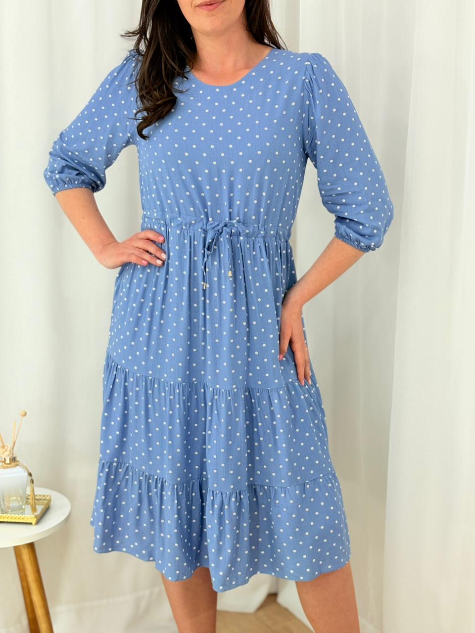 Vestido Viscolinho Poá