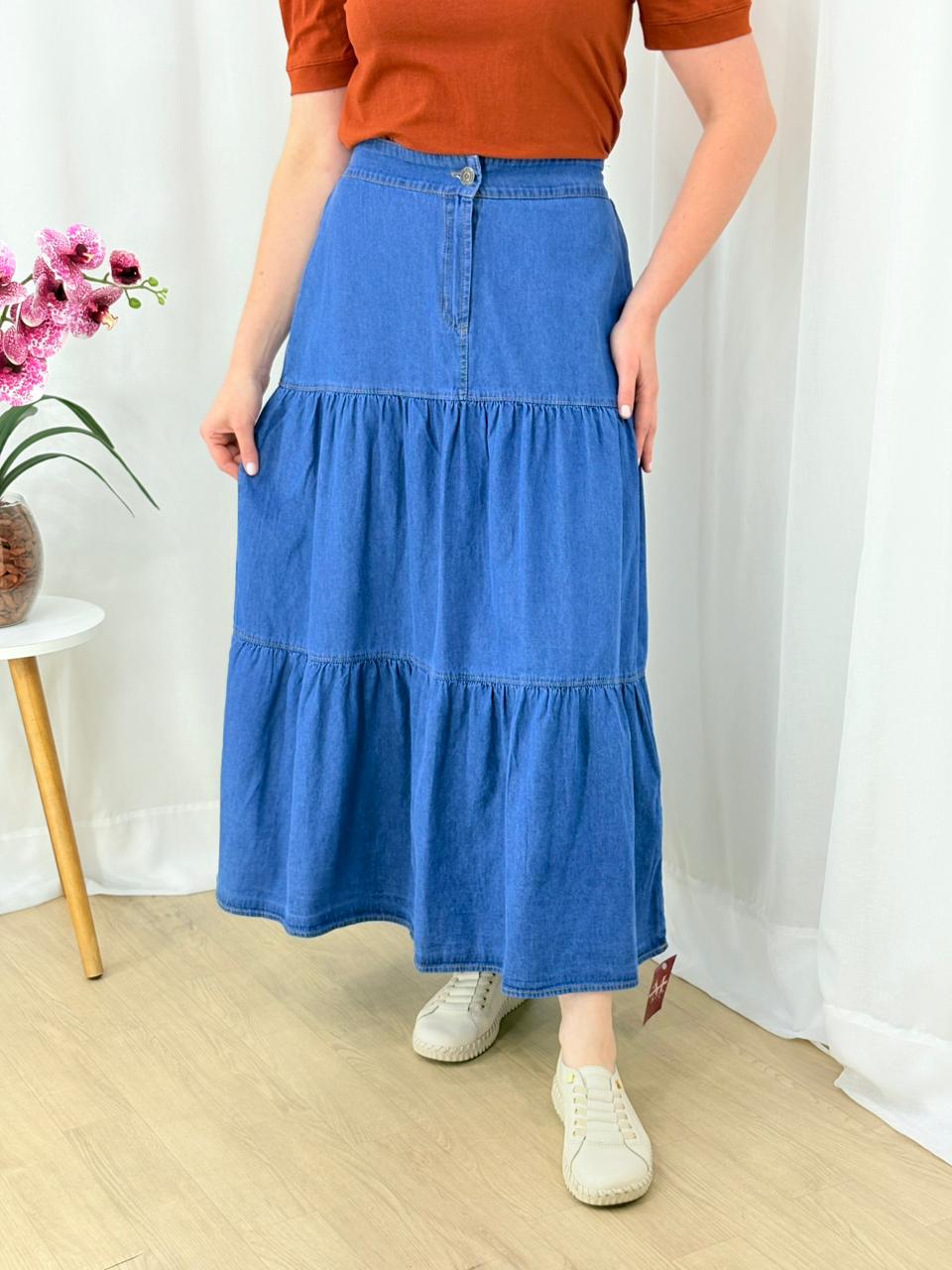 Saia Jeans 3 marias