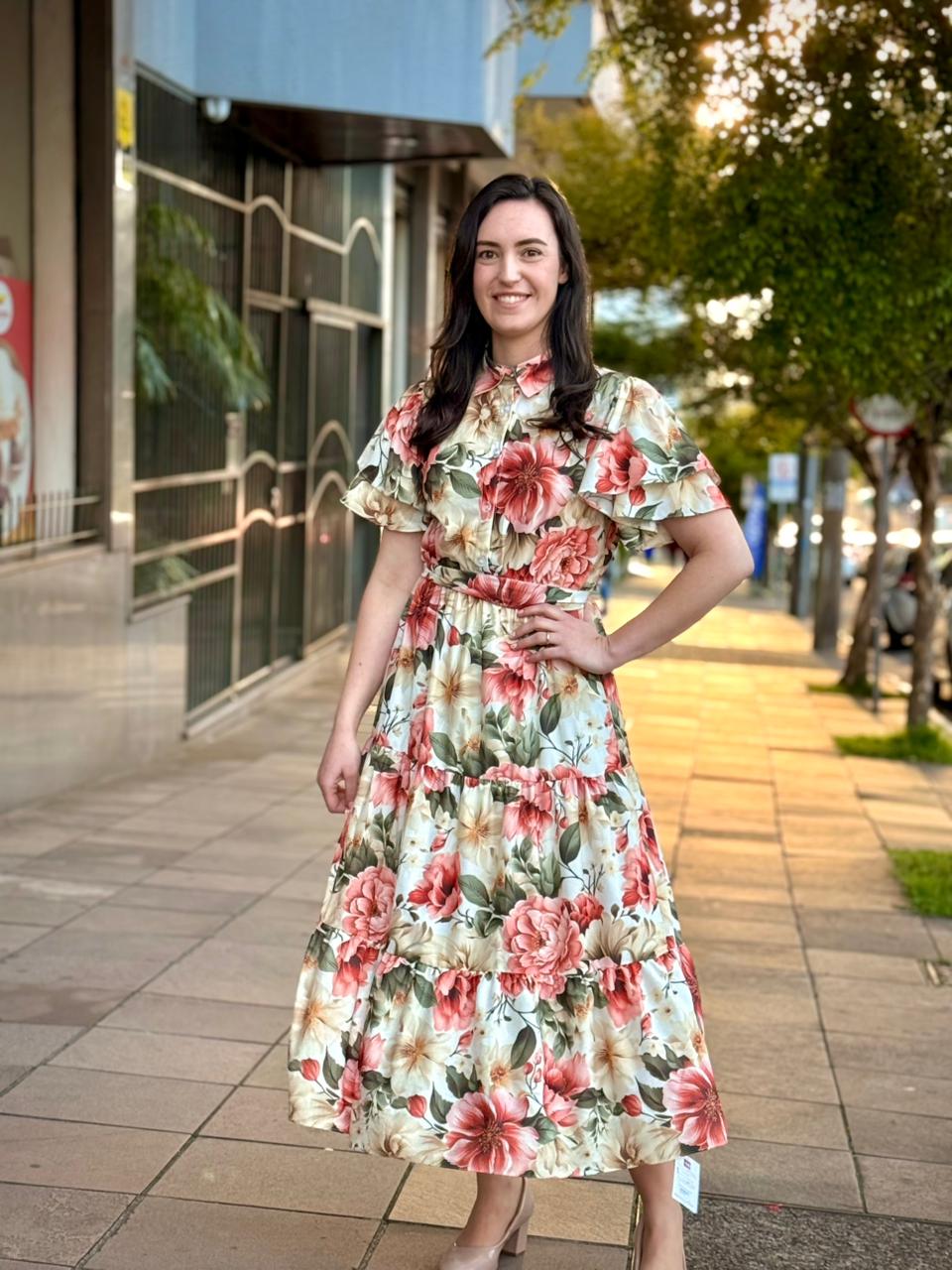 Vestido Floral Midi