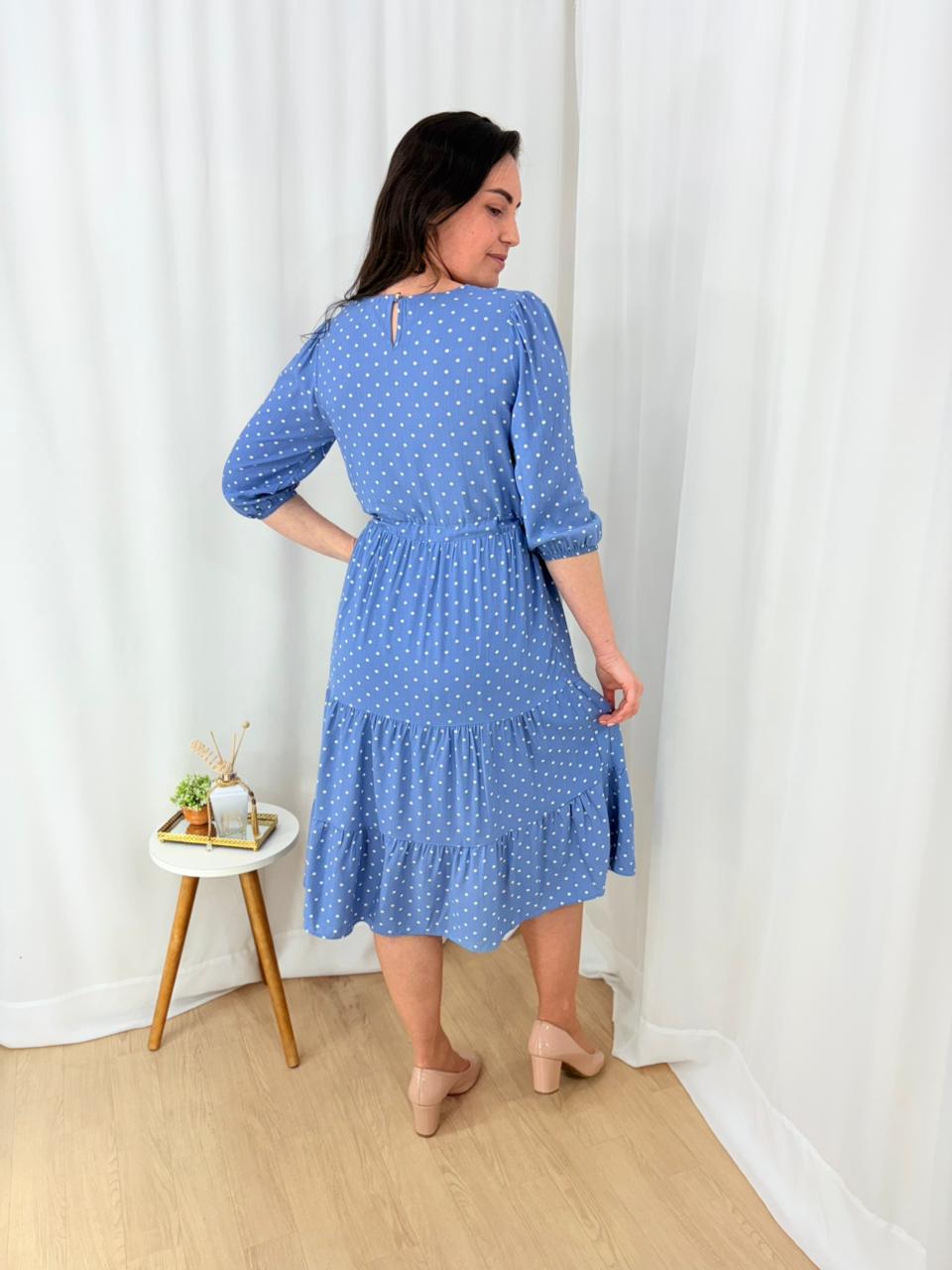 Vestido Viscolinho Poá