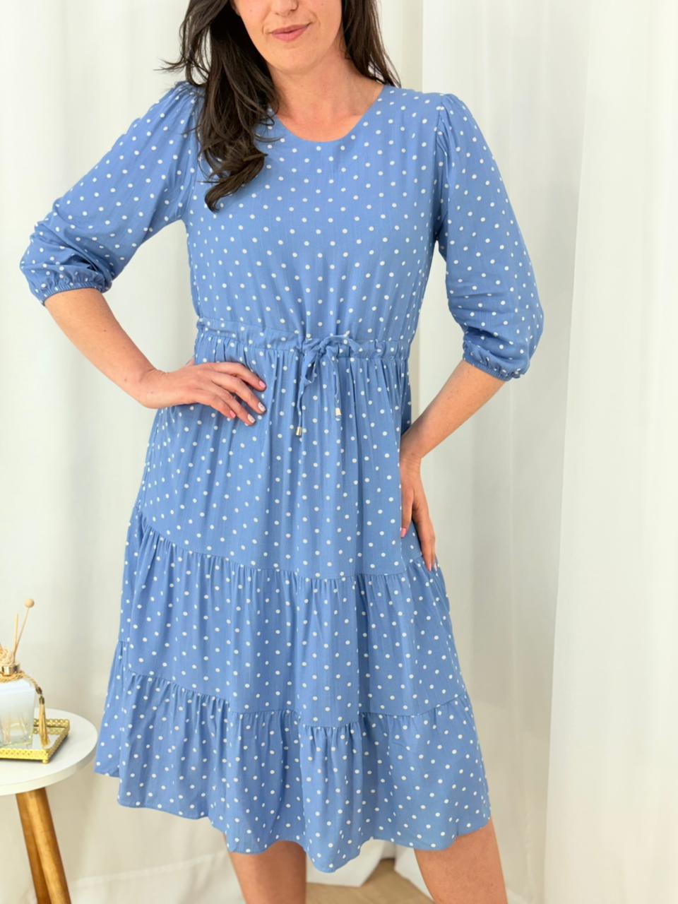 Vestido Viscolinho Poá